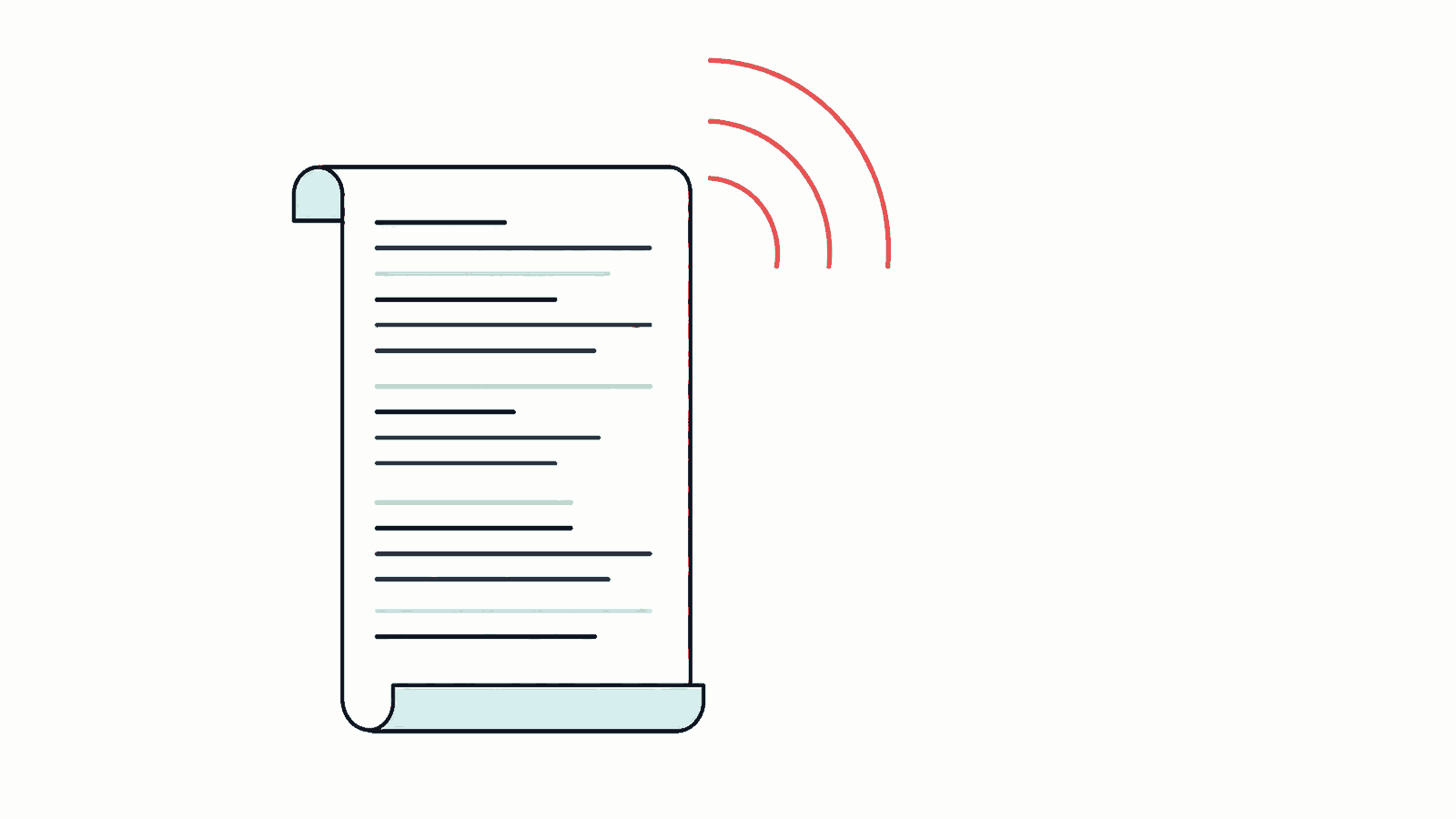 Diagram of a podcast RSS feed document with labelled channel and episode tags feeding out to listening apps
